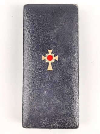 Ehrenkreuz der Deutschen Mutter ( Mutterkreuz ) in Gold mit Band im Etui, Hersteller R.Souval Wien VII