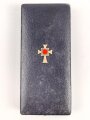Ehrenkreuz der Deutschen Mutter ( Mutterkreuz ) in Gold mit Band im Etui, Hersteller R.Souval Wien VII