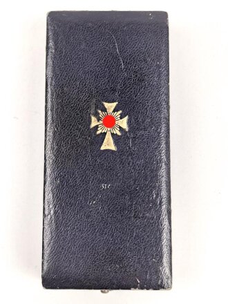 Ehrenkreuz der Deutschen Mutter ( Mutterkreuz ) in Gold mit Band im Etui, Hersteller C.F. Zimmermann Pforzheim