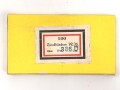 Pappverpackung " 100 Zündhütchen 92/36" ( für 2cm ) datiert 1943
