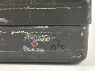 Transportkasten "15 Stück Zug-Zünder 35" datiert 1940