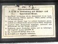 Transportkasten "15 Stück Zug-Zünder 35" datiert 1939