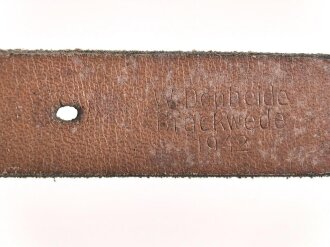 Tornisterriemen Wehrmacht datiert 1942, wohl ungebraucht