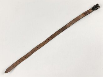 Tornisterriemen Wehrmacht, getragenes Stück, datiert 1942
