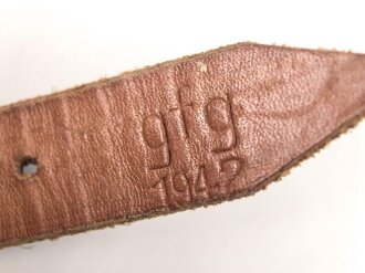 Tornisterriemen Wehrmacht, getragenes Stück, datiert 1942
