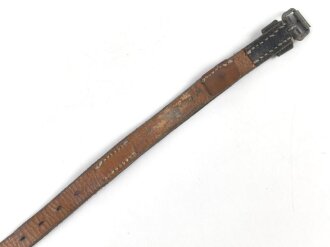 Tornisterriemen Wehrmacht, getragenes Stück, datiert 1942