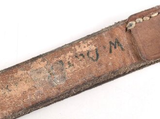 Tornisterriemen Wehrmacht, getragenes Stück, datiert 1942