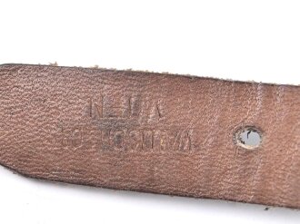 Tornisterriemen Wehrmacht, getragenes Stück, datiert 1942