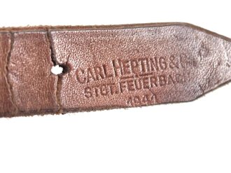 Tornisterriemen Wehrmacht, getragenes Stück, datiert 1941