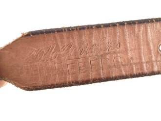 Tornisterriemen Wehrmacht, getragenes Stück, datiert 1942