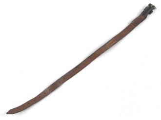 Tornisterriemen Wehrmacht, getragenes Stück, datiert 1942