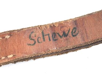 Tornisterriemen Wehrmacht, getragenes Stück, datiert 1941