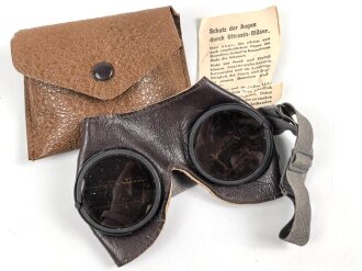 Allgemeine Schutzbrille Wehrmacht in Hülle aus...