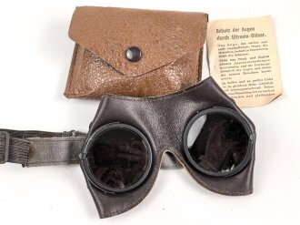 Allgemeine Schutzbrille Wehrmacht in Hülle aus...