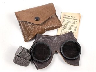 Allgemeine Schutzbrille Wehrmacht in Hülle aus...