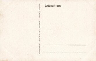1. Weltkrieg, Ansichtskarte "Ansicht aus der...