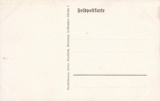 1. Weltkrieg, Ansichtskarte "Häuserruinen bei...