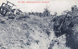 1. Weltkrieg, Ansichtskarte "Schützengraben bei Sonecourt"