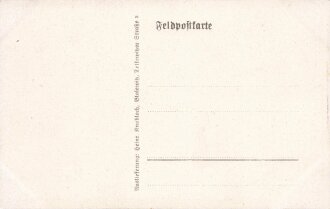 1. Weltkrieg, Ansichtskarte "Im Schützengraben...