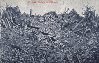 1. Weltkrieg, Ansichtskarte "Ansicht aus Mametz"