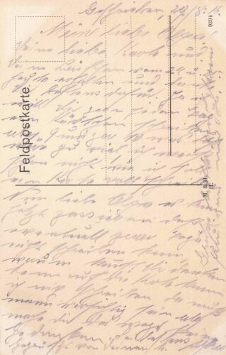 1. Weltkrieg, Ansichtskarte "Bahnhof St. Erme"