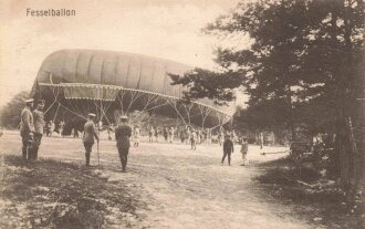 1. Weltkrieg, Ansichtskarte "Fesselballon"