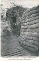 1. Weltkrieg, Ansichtskarte "Sandsackmauer im eroberten französischen Schützengraben"