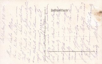1. Weltkrieg, Ansichtskarte "Die Wirkung des...