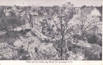 1. Weltkrieg, Ansichtskarte "Blick auf La Ville aur...
