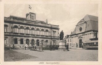 1. Weltkrieg, Ansichtskarte "Laon Kommandantur"