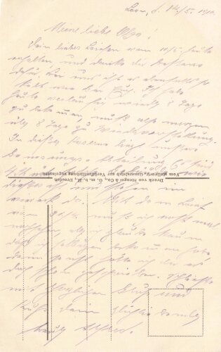 1. Weltkrieg, Ansichtskarte "Alte Artillerie-Kaserne...