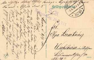 1. Weltkrieg, Ansichtskarte "Laon. Das Franotireur...