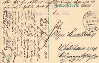 1. Weltkrieg, Ansichtskarte "Laon. Ein Gang zur...