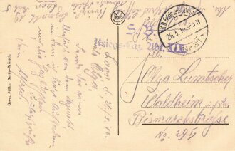 1. Weltkrieg, Ansichtskarte "Laon. Garnison...