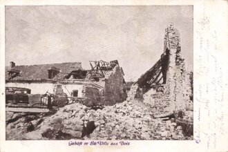 1. Weltkrieg, Ansichtskarte "Gehöft in Ba Ville...