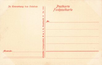 1. Weltkrieg, Ansichtskarte "In Erwartung des...