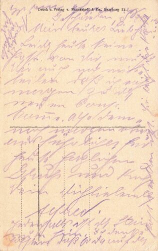 1. Weltkrieg, Ansichtskarte "Schützengraben in...