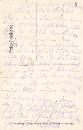 1. Weltkrieg, Ansichtskarte "Annäherungsgraben...