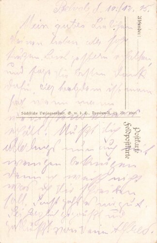 1. Weltkrieg, Ansichtskarte "Im...