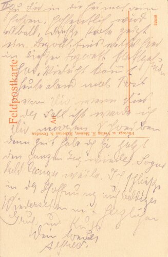 1. Weltkrieg, Ansichtskarte "Feldzug 1914/15 -...