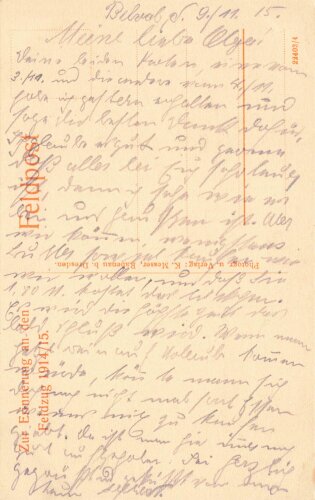 1. Weltkrieg, Ansichtskarte "Goudelancourt (Aisne)...