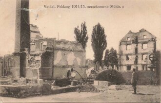 1. Weltkrieg, Ansichtskarte "Rethel, Feldzug...