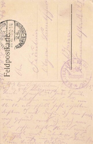 1. Weltkrieg, Ansichtskarte "Rethel, Feldzug...