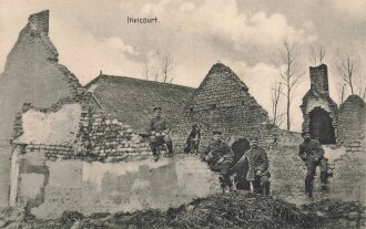 1. Weltkrieg, Ansichtskarte "Invicourt"
