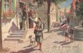 1. Weltkrieg, Ansichtskarte "Als er Abschied nahm!"