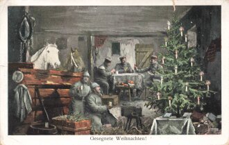 1. Weltkrieg, Ansichtskarte "Gesegnete Weihnachten!"