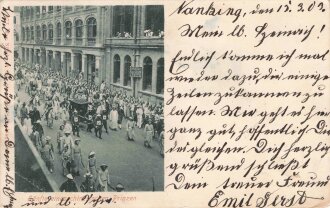 1. Weltkrieg, Ansichtskarte "Sänfte des...