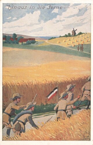 Deutscher Pfadfinderbund, Ansichtskarte "Hinaus in die Ferne"