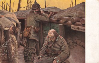 1. Weltkrieg, Ansichtskarte "Fr. Hochmann - Der Letzte"