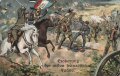 1. Weltkrieg, Ansichtskarte "Eroberung der ersten französischen Fahne"